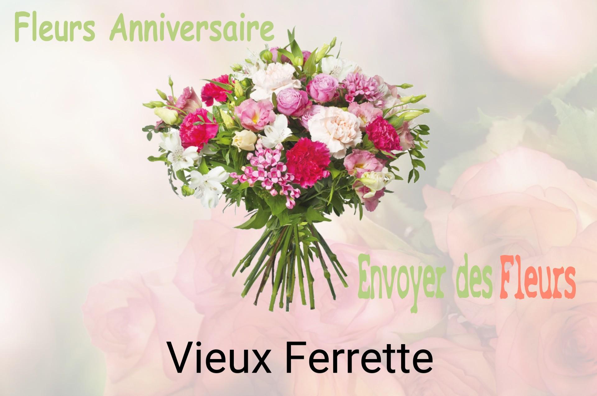 Bouquet de fleurs d’anniversaire livré à Vieux-Ferrette